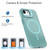 iPhone 17e / 16e Bright Color Imitation Camera Bracket Magsafe Phone Case - Riptide Blue