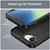 iPhone 17e / 16e Brushed Texture Carbon Fiber TPU Phone Case - Black