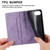 iPhone 17e / 16e Business Solid Color Magnetic RFID Leather Phone Case - Purple