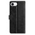 iPhone 17e / 16e Butterflies and Flowers Leather Phone Case - Black
