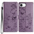 iPhone 17e / 16e Butterflies and Flowers Leather Phone Case - Purple