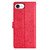 iPhone 17e / 16e Butterflies and Flowers Leather Phone Case - Red