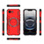 iPhone 17e / 16e Butterfly Armor MagSafe Magnetic Ring Shockproof Phone Case - Red