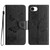 iPhone 17e / 16e Butterfly Embossed Flip Leather Phone Case - Black