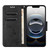 iPhone 17e / 16e Butterfly Embossed Flip Leather Phone Case - Black
