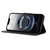 iPhone 17e / 16e Butterfly Embossed Flip Leather Phone Case - Black
