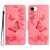 iPhone 17e / 16e Butterfly Embossed Flip Leather Phone Case - Pink
