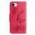 iPhone 17e / 16e Butterfly Embossed Flip Leather Phone Case - Red