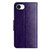 iPhone 17e / 16e Butterfly Flower Pattern Flip Leather Phone Case - Dark Purple