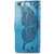 iPhone 17e / 16e Butterfly Love Flower Embossed Leather Phone Case - Blue