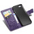 iPhone 17e / 16e Butterfly Love Flower Embossed Leather Phone Case - Purple