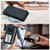 iPhone 17e / 16e Butterfly Love Flower Multi-card Zipper Wallet Leather Phone Case - Dark Green
