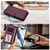 iPhone 17e / 16e Butterfly Love Flower Multi-card Zipper Wallet Leather Phone Case - Dark Purple