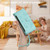 iPhone 17e / 16e Butterfly Love Flower Multi-card Zipper Wallet Leather Phone Case - Mint Green
