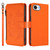 iPhone 17e / 16e Butterfly Love Flower Multi-card Zipper Wallet Leather Phone Case - Orange