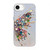 iPhone 17e / 16e Butterfly Pattern Silver Plating PC Hybrid TPU Phone Case - Colorful Gems