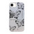 iPhone 17e / 16e Butterfly Pattern Silver Plating PC Hybrid TPU Phone Case - Ink Wash