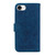 iPhone 17e / 16e Butterfly Rose Embossed Leather Phone Case - Blue