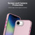 iPhone 17e / 16e Candy Diamond Frosted PC Hybrid TPU Phone Case - Red
