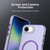 iPhone 17e / 16e Candy Diamond Magsafe Frosted PC Hybrid TPU Phone Case - Purple