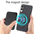 iPhone 17e / 16e Carbon Fiber Leather Card Magsafe Phone Case - Black