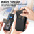 iPhone 17e / 16e Carbon Fiber MagSafe Vertical Flip Card Bag Phone Case - Black