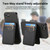 iPhone 17e / 16e Carbon Fiber MagSafe Vertical Flip Card Bag Phone Case - Black