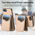 iPhone 17e / 16e Carbon Fiber MagSafe Vertical Flip Card Bag Phone Case - Khaki