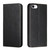 iPhone 17e / 16e Carbon Fiber Texture Magnetic Flip Leather Phone Case - Black