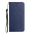 iPhone 17e / 16e Carbon Fiber Texture Magnetic Flip Leather Phone Case - Blue
