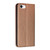 iPhone 17e / 16e Carbon Fiber Texture Magnetic Flip Leather Phone Case - Brown