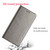 iPhone 17e / 16e Carbon Fiber Texture Magnetic Flip Leather Phone Case - Grey
