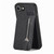 iPhone 17e / 16e Carbon Fiber Vertical Flip Zipper Phone Case - Black
