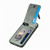 iPhone 17e / 16e Carbon Fiber Vertical Flip Zipper Phone Case - Green