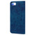 iPhone 17e / 16e Cartoon Sakura Cat Embossed Leather Phone Case - Royal Blue