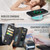 iPhone 17e / 16e CaseMe 008 Detachable Multifunctional Leather Phone Case - Black