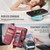 iPhone 17e / 16e CaseMe 008 Detachable Multifunctional Leather Phone Case - Red