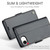 iPhone 17e / 16e CaseMe 023 Butterfly Buckle Litchi Texture RFID Anti-theft Leather Phone Case - Black