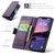 iPhone 17e / 16e CaseMe 023 Butterfly Buckle Litchi Texture RFID Anti-theft Leather Phone Case - Purple