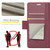 iPhone 17e / 16e CaseMe 023 Butterfly Buckle Litchi Texture RFID Anti-theft Leather Phone Case - Red