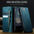 iPhone 17e / 16e CaseMe 033 Calf Leather Lining Microfibre RFID Blocking Phone Case - Green