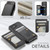 iPhone 17e / 16e CaseMe C22 Card Slots Holder RFID Anti-theft Phone Case - Black