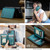 iPhone 17e / 16e CaseMe C22 Card Slots Holder RFID Anti-theft Phone Case - Green