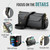 iPhone 17e / 16e CaseMe C36 Card Slots Zipper Wallet RFID Anti-theft Leather Phone Case - Black