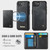 iPhone 17e / 16e CaseMe Me80 Series Detachable Wallet Magnetic RFID Vegan Leather Phone Case - Black