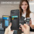 iPhone 17e / 16e CaseMe Me80 Series Detachable Wallet Magnetic RFID Vegan Leather Phone Case - Black