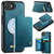 iPhone 17e / 16e CaseMe Me80 Series Detachable Wallet Magnetic RFID Vegan Leather Phone Case - Green
