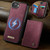 iPhone 17e / 16e CaseMe Me80 Series Detachable Wallet Magnetic RFID Vegan Leather Phone Case - Red