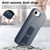iPhone 17e / 16e CaseNeo Finger Grip Wristband MagSafe Back Phone Case - Blue