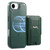 iPhone 17e / 16e CaseNeo Fold Holder Retro Elastic Card Bag Magnetic Back Phone Case - Green